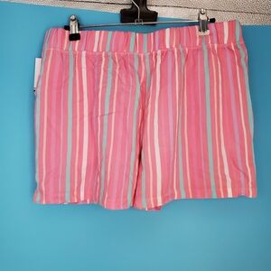 NEW Roudelain Pajama Shorts Size Large Striped